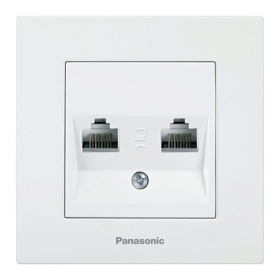 PRIZA CAL.DUBLA CAT5e KARRE PLUS PANASONIC ALB