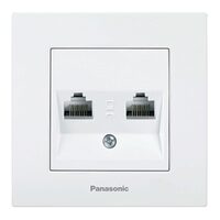 PRIZA CAL.DUBLA CAT6 KARRE PLUS PANASONIC ALB