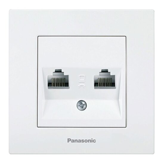 PRIZA CAL.DUBLA CAT6 KARRE PLUS PANASONIC ALB