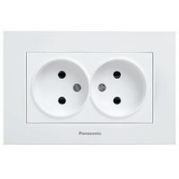 PRIZA DUBLA KARRE PLUS PANASONIC ALB