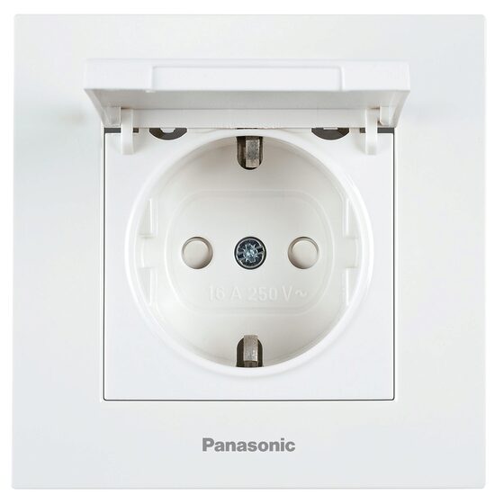 PRIZA SCHUKO CU CAPAC KARRE PLUS PANASONIC ALB