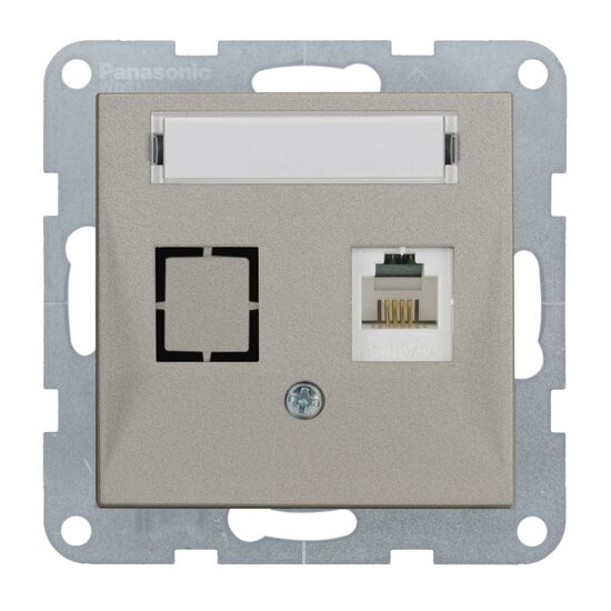 MECANISM PRIZA TELEFON CAT3 KARRE PLUS PANASONIC BRONZ