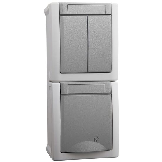 PRIZA SCHUKO+COMUTATOR IP54 PACIFIC PANASONIC