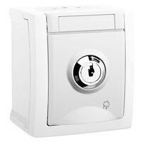 PRIZA SCHUKO CU CHEIE IP54 PACIFIC PANASONIC ALB