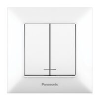 COMUTATOR SIMPLU CU LED 10AX 250V ALB ARKEDIA SLIM