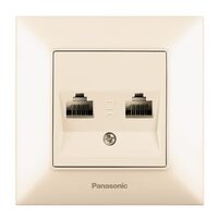 PRIZA DATE DUBLA RJ45 CAT5e ARKEDIA SLIM BEJ