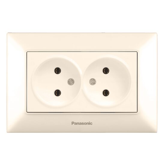 PRIZA DUBLA 16A 250V ARKEDIA SLIM BEJ