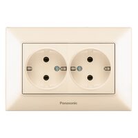 PRIZA SCHUKO DUBLA 16A  ARKEDIA SLIM BEJ PANASONIC