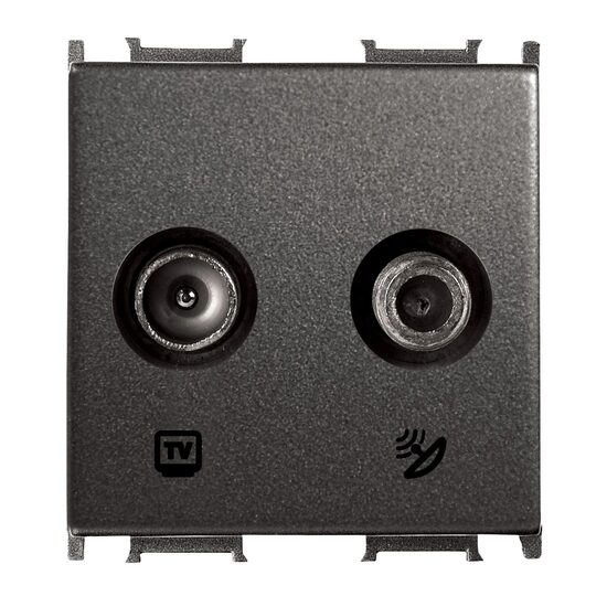 PRIZA TV SATELIT FINALA MODULAR NEGRU 2M PANASONIC