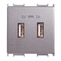 PRIZA USB 5V-2A MODULAR ANTRACIT 2M
