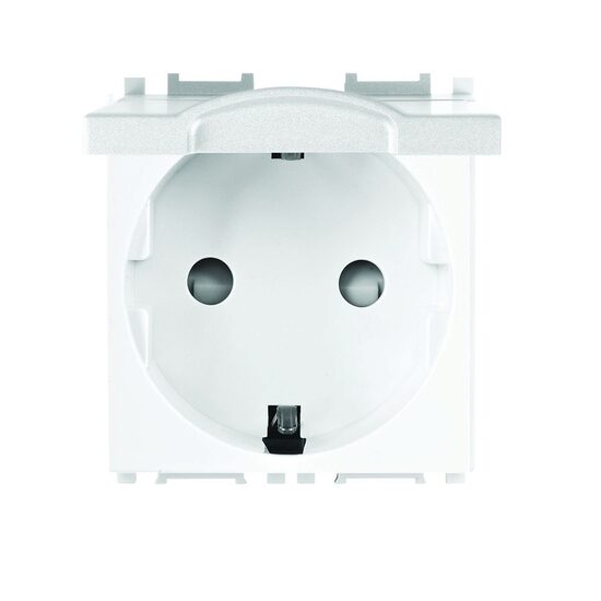 PRIZA SCHUKO CU CAPAC MODULAR ALB 2M PANASONIC
