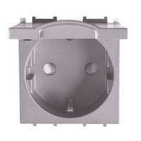 PRIZA SCHUKO CU CAPAC MODULAR ANTRACIT 2M