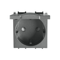 PRIZA SCHUKO CU CAPAC MODULAR NEGRU 2M PANASONIC