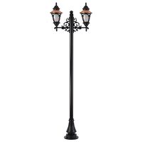 STALP H:260CM CU CORP 2xE27 AL. ANTRACIT+ANTIC, SANLI DECORATIV