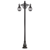 STALP H:275CM CU CORP 2xE27 NEGRU, SANLI DECORATIV