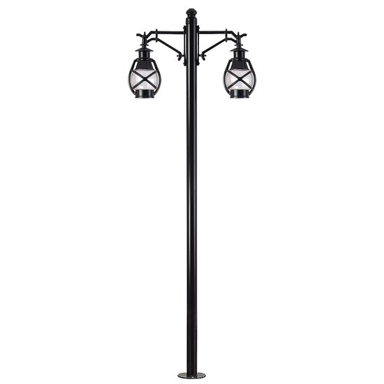 STALP H:275CM CU CORP 2xE27 NEGRU, SANLI DECORATIV