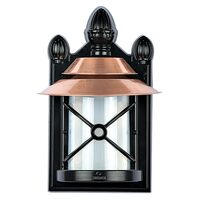 FELINAR JUMATATE 1xE27 H:37CM ALUMINIU ANTIC, SANLI DECORATIV