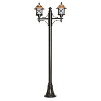 STALP H:260CM 2XE27 ALUMINIU NEGRU+BRONZ, SANLI DECORATIV