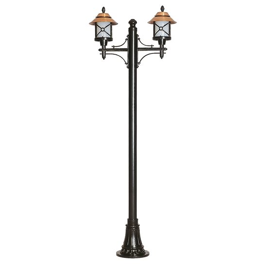 STALP H:260CM 2XE27 ALUMINIU NEGRU+BRONZ, SANLI DECORATIV