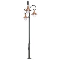 STALP NEGRU H:300CM CU FELINAR 3xE27 BRONZ, SANLI DECORATIV