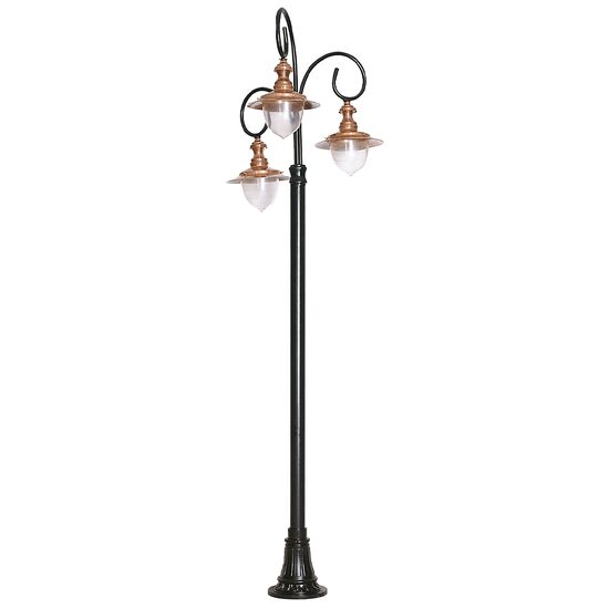 STALP NEGRU H:300CM CU FELINAR 3xE27 BRONZ, SANLI DECORATIV