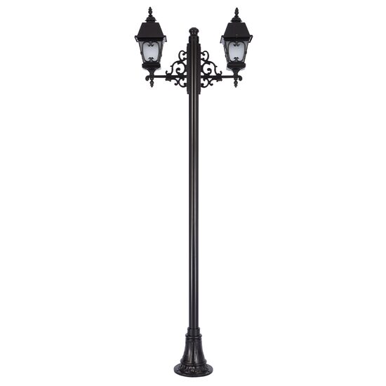 STALP H:265CM CU CORP 2xE27 ALUMINIU ANTRACIT, SANLI DECORATIV