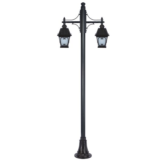 STALP H:280CM CU CORP 2xE27 ALUMINIU ANTRACIT, SANLI DECORATIV