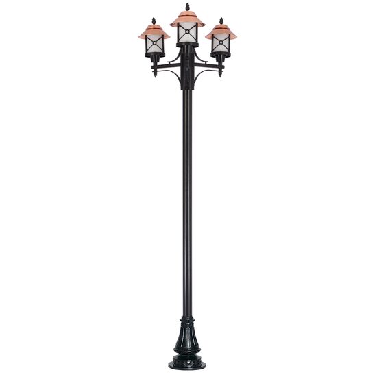 STALP H:280CM CU CORP 3xE27 ALUMINIU ANTRACIT, SANLI DECORATIV