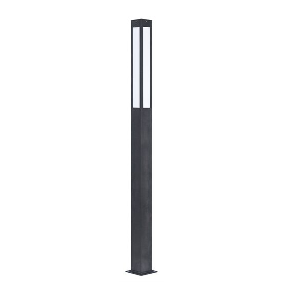 PITIC Alu. PATRAT H200cm, D:10x10cm LED:25W, IP54, SANLI DECORATIV