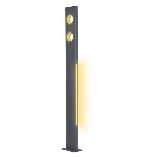 PITIC Alu. PATRAT H200cm, D:5x20cm LED:25W, IP54, SANLI DECORATIV