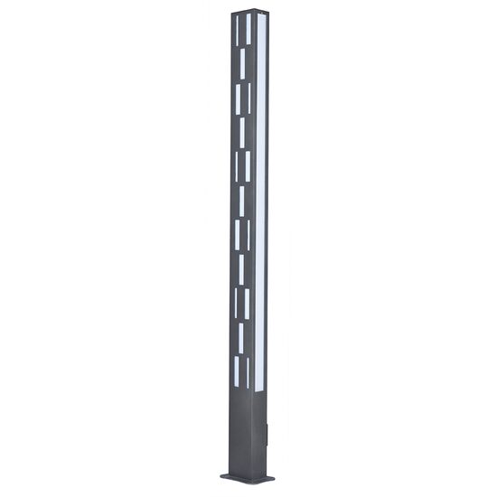 STALP H:200CM 60W LED ALUMINIU ANTRACIT IP67, SANLI DECORATIV