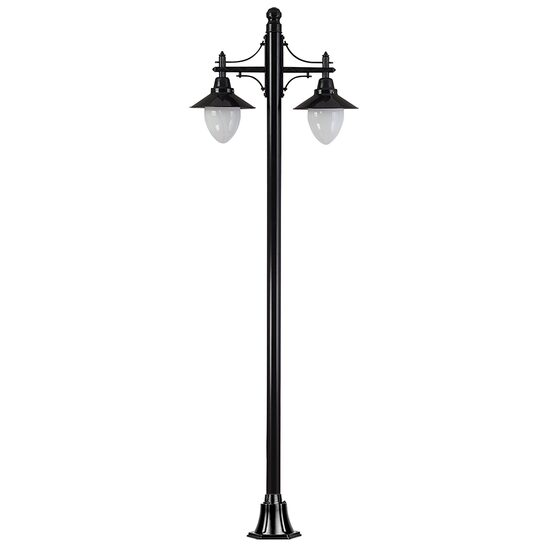 STALP H:375CM CU CORP 2xE27 NEGRU, SANLI DECORATIV