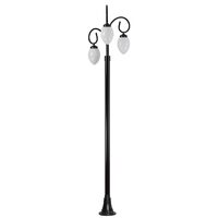 STALP H:300CM CU CORP 3xE27 ALUMINIU NEGRU, SANLI DECORATIV