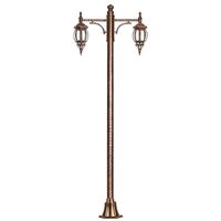 STALP H:275CM CU CORP 2xE27 ALUMINIU ANTIC RUGINIU, SANLI DECORATIV