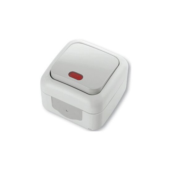 INTRERUPATOR CU LED IP54 GRI PALMIYE VIKO