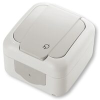 PRIZA SCHUKO IP54 GRI PALMIYE VIKO