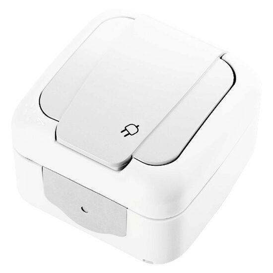 PRIZA SCHUKO IP54 ALB PALMIYE VIKO