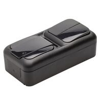 PRIZA SCHUKO + COMUTATOR IP54 NEGRU PALMIYE VIKO
