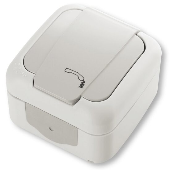 PRIZA TELEFON IP54 GRI PALMIYE VIKO