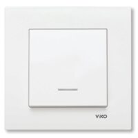 INTRERUPATOR CU LED VIKO KARRE ALB