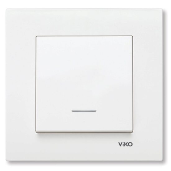 INTRERUPATOR CU LED VIKO KARRE ALB