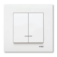 COMUTATOR CU LED VIKO KARRE ALB