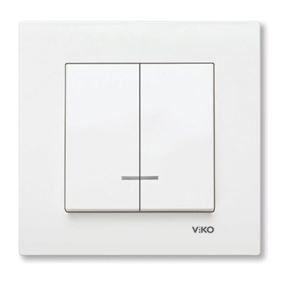 COMUTATOR CU LED VIKO KARRE ALB