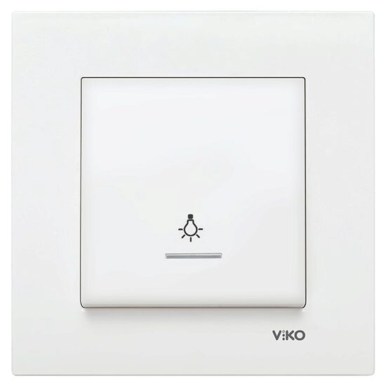 INTRERUPATOR SCARA LED CU REVENIRE VIKO KARRE ALB