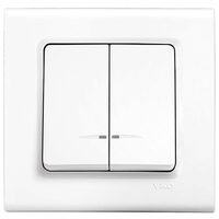 COMUTATOR CU LED LINNERA ALB