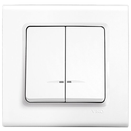 COMUTATOR CU LED LINNERA ALB