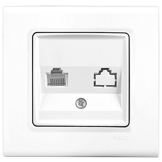PRIZA CALCULATOR SIMPLA (CAT 6e) LINNERA ALB