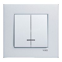 COMUTATOR CU LED NOVELLA SILVER FARA RAMA