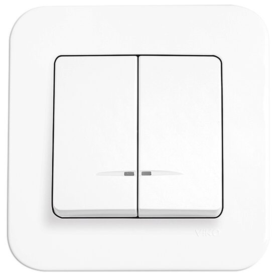 COMUTATOR CU LED ROLLINA ALB