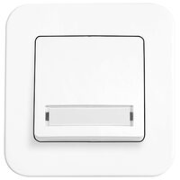 INTRERUPATOR SONERIE LED CU ETICHETA ROLLINA ALB